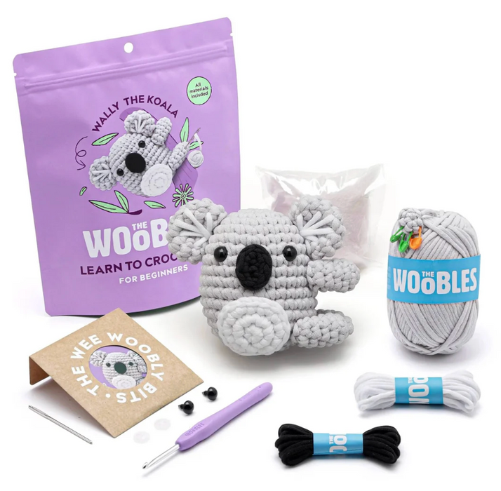 Woobles Wally the Koala Crochet Kit for Beginners
