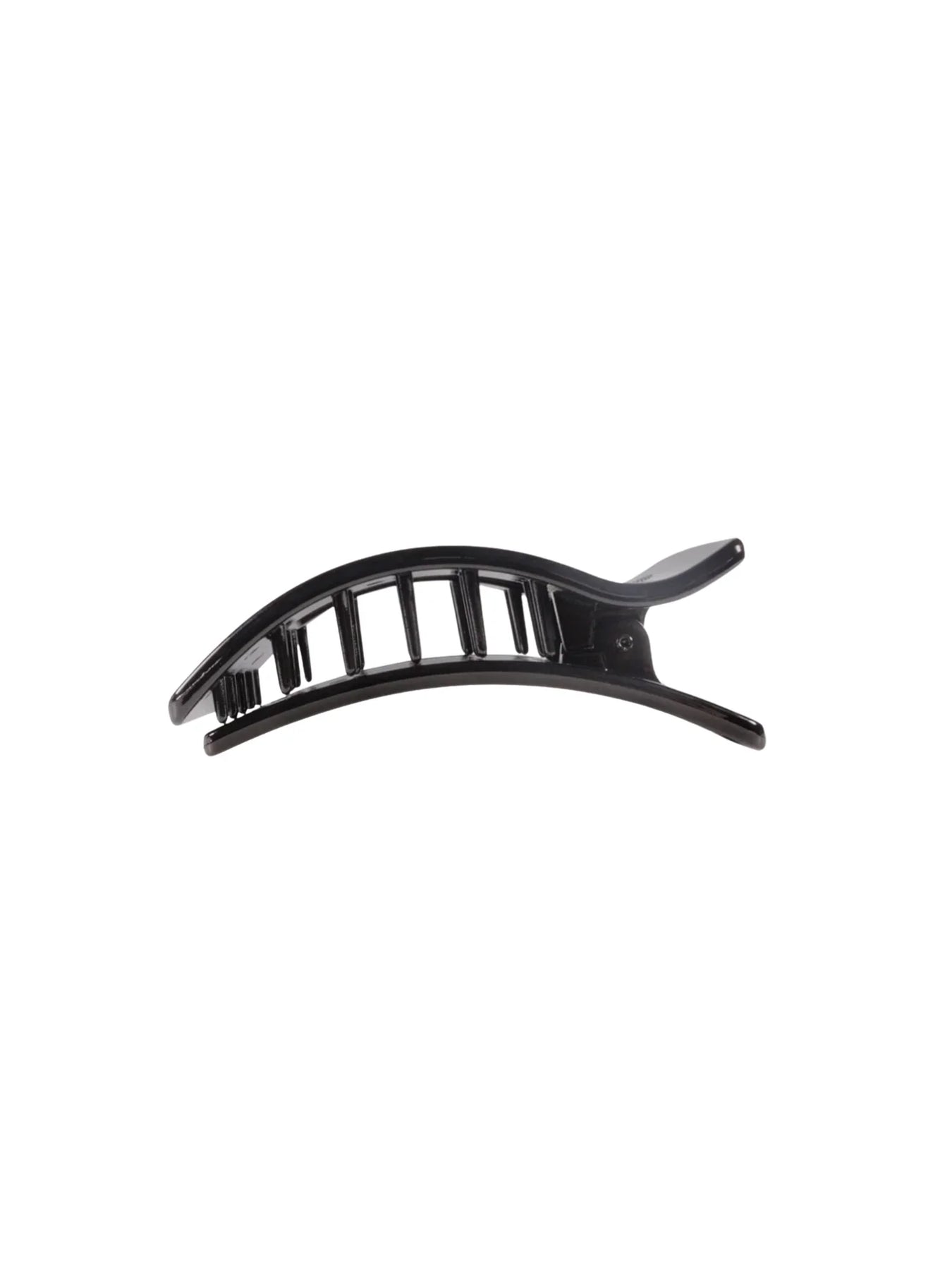 Teleties Medium Flat Rectangle Hair Clip Jet Black