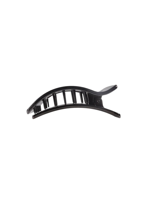 Teleties Medium Flat Rectangle Hair Clip Jet Black