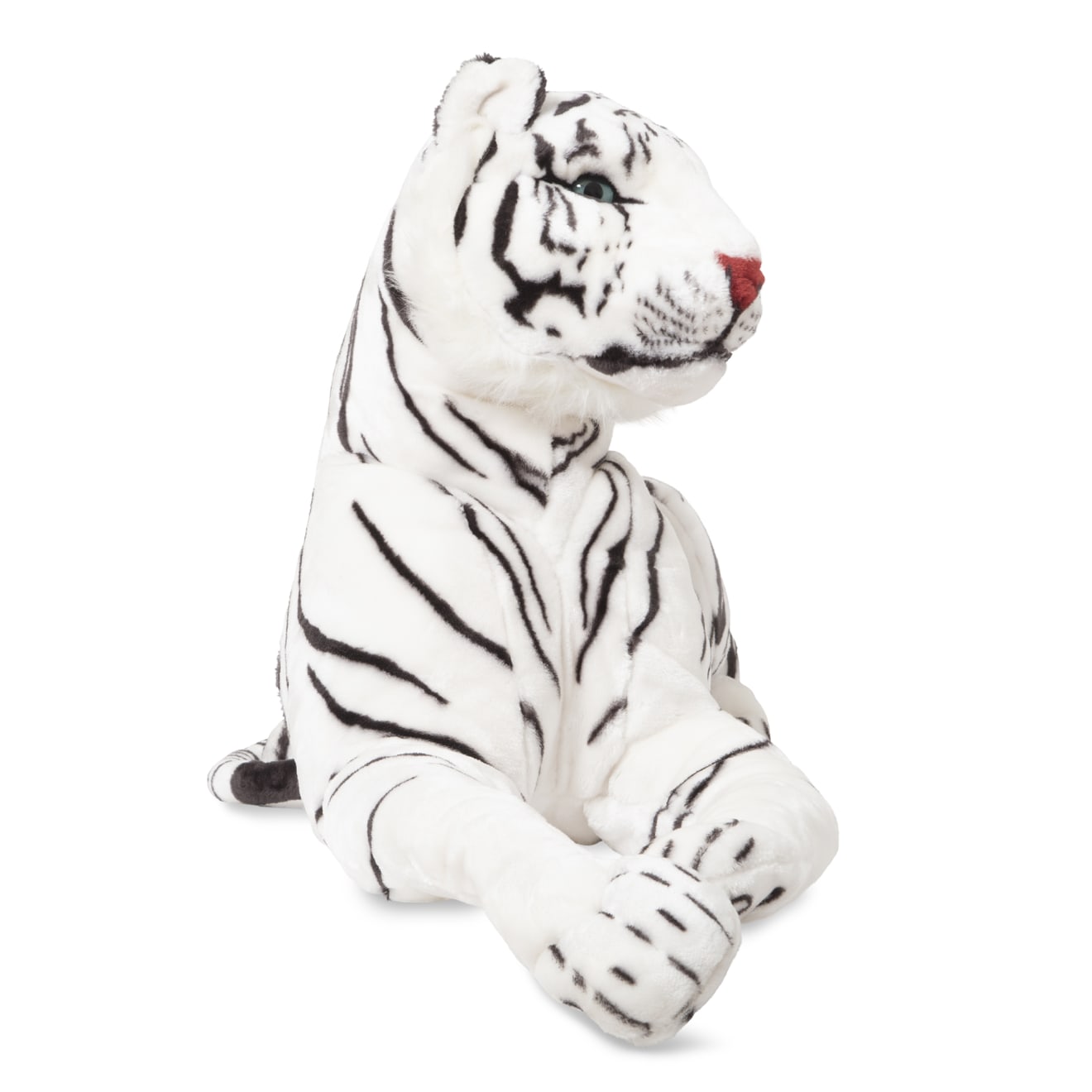 Melissa & Doug Giant Siberian White Tiger Plush Stuffed Animal