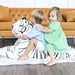 Melissa & Doug Giant Siberian White Tiger Plush Stuffed Animal