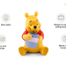 Disney Winnie Pooh Toniebox 2 Cloud Pink Play Set: Interactive Audio Story & Game