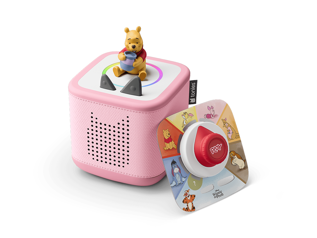 Disney Winnie Pooh Toniebox 2 Cloud Pink Play Set: Interactive Audio Story & Game