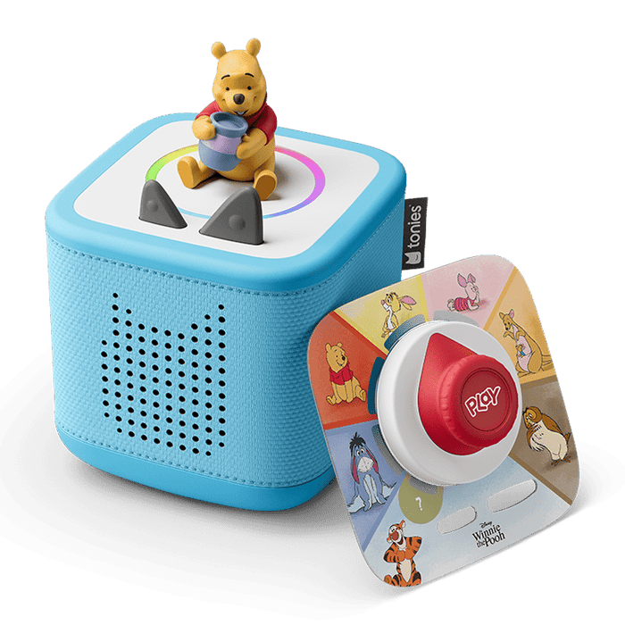 Winnie the Pooh Toniebox 2 Sky Blue Play Set: Audio Player & Tigger Game