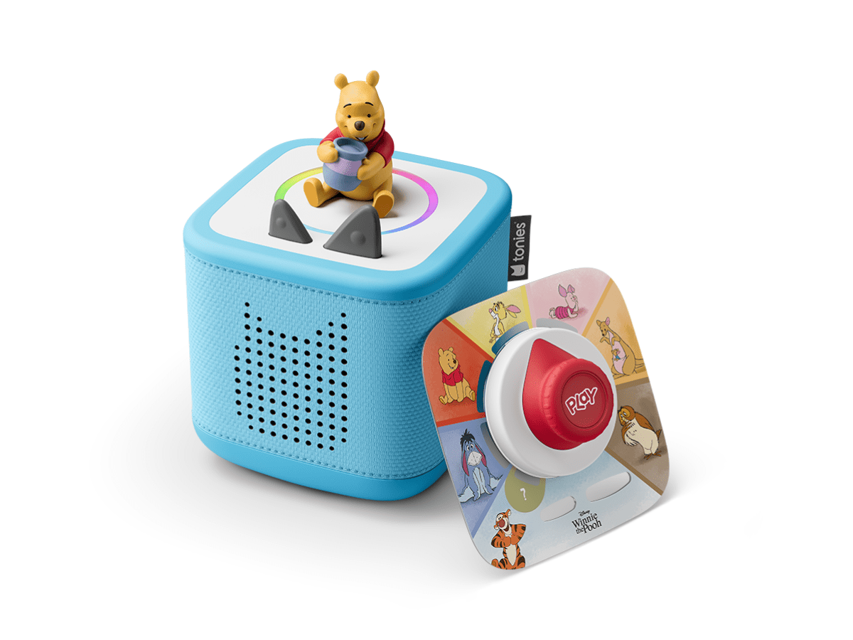 Winnie the Pooh Toniebox 2 Sky Blue Play Set: Audio Player & Tigger Game