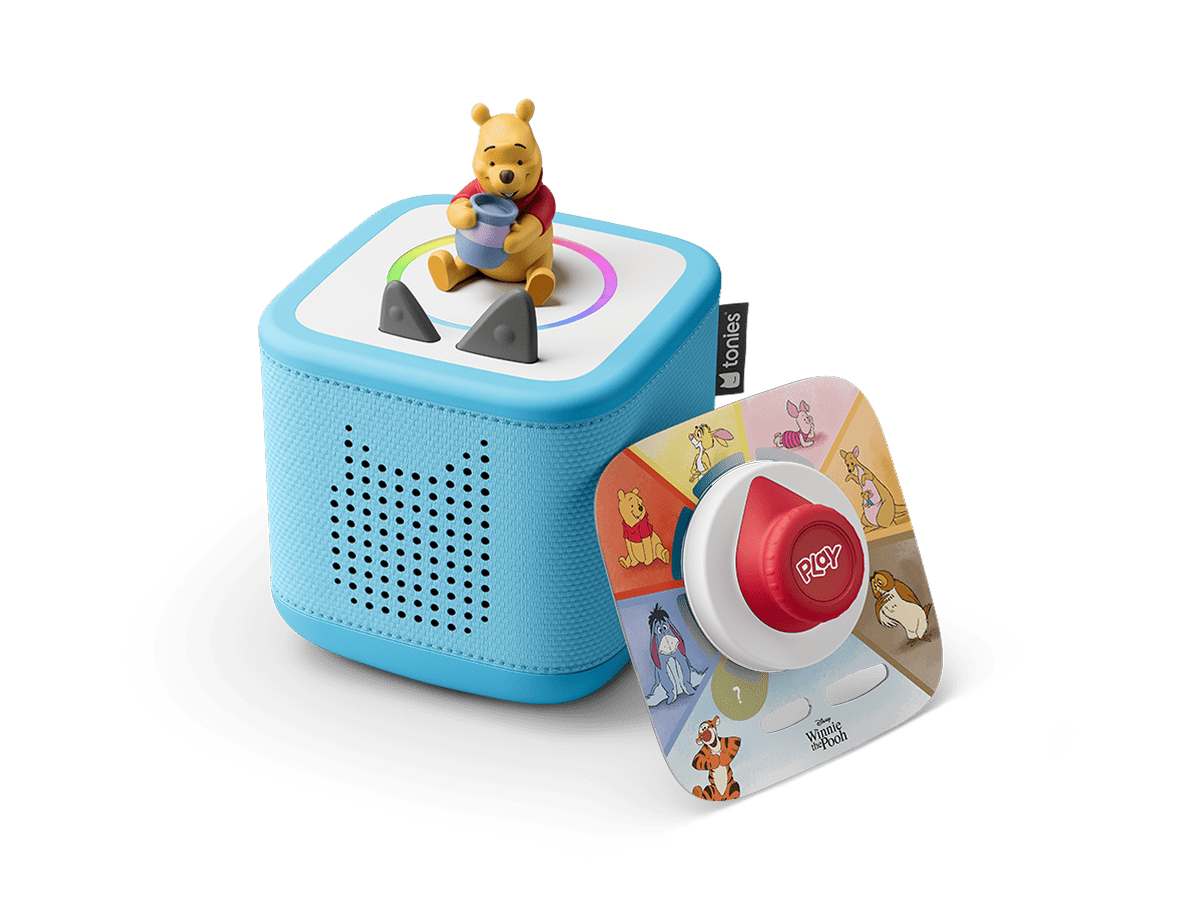Winnie the Pooh Toniebox 2 Sky Blue Play Set: Audio Player & Tigger Game