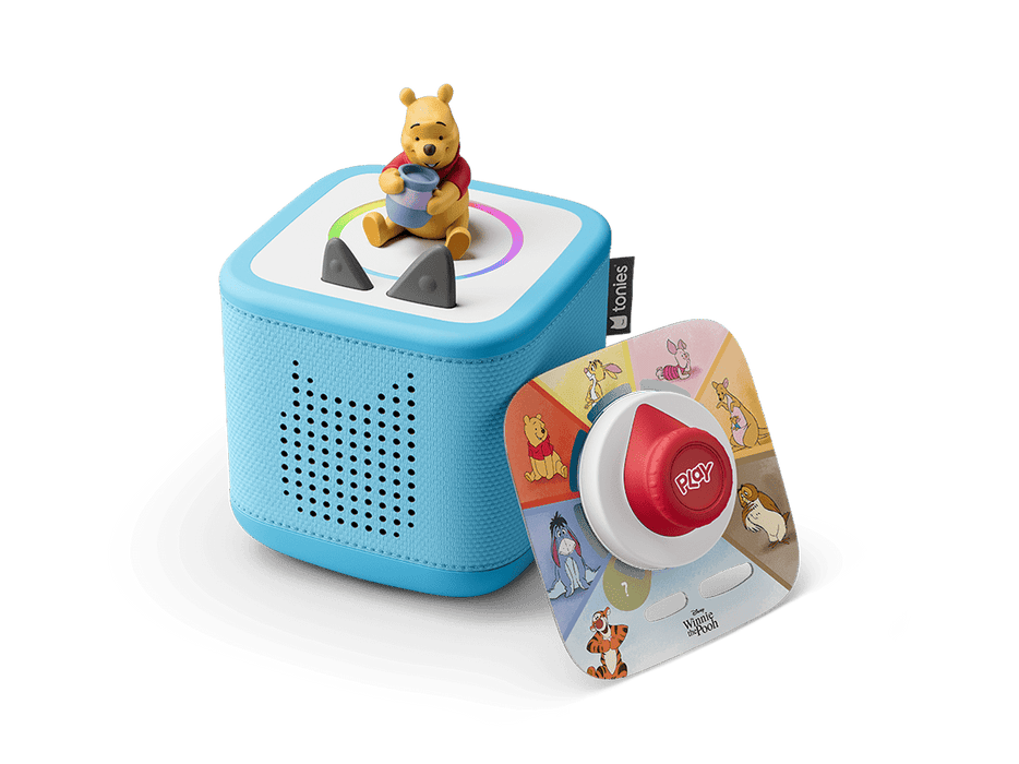 Winnie the Pooh Toniebox 2 Sky Blue Play Set: Audio Player & Tigger Game