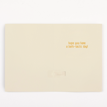 Endless Barking Birthday Card With Glitter