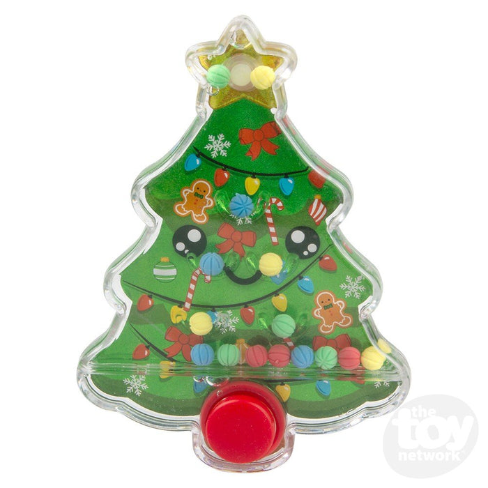 4-Inch Christmas Tree Handheld Water Game Toy 12-Piece Display