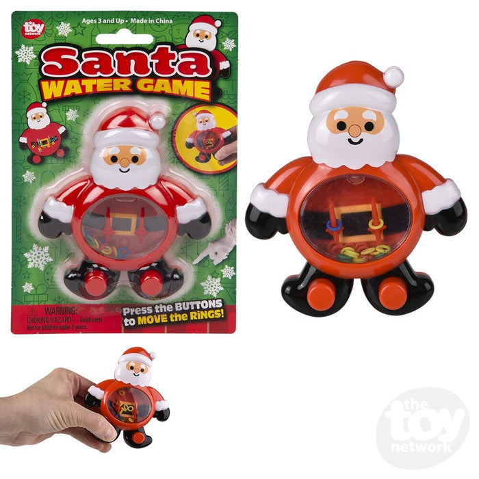 4-Inch Christmas Santa Handheld Water Game Toy 12-Piece Display