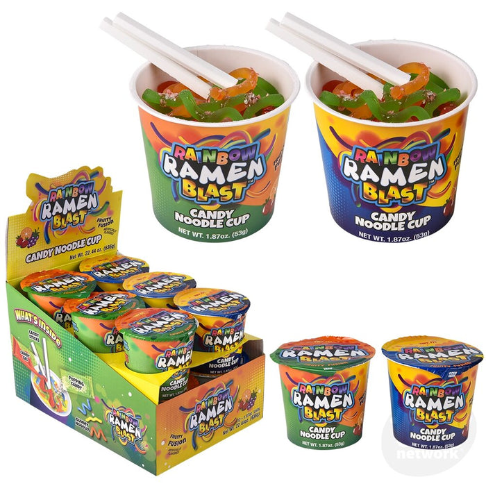 Rainbow Ramen Blast Fruity Candy Noodles Novelty Toy