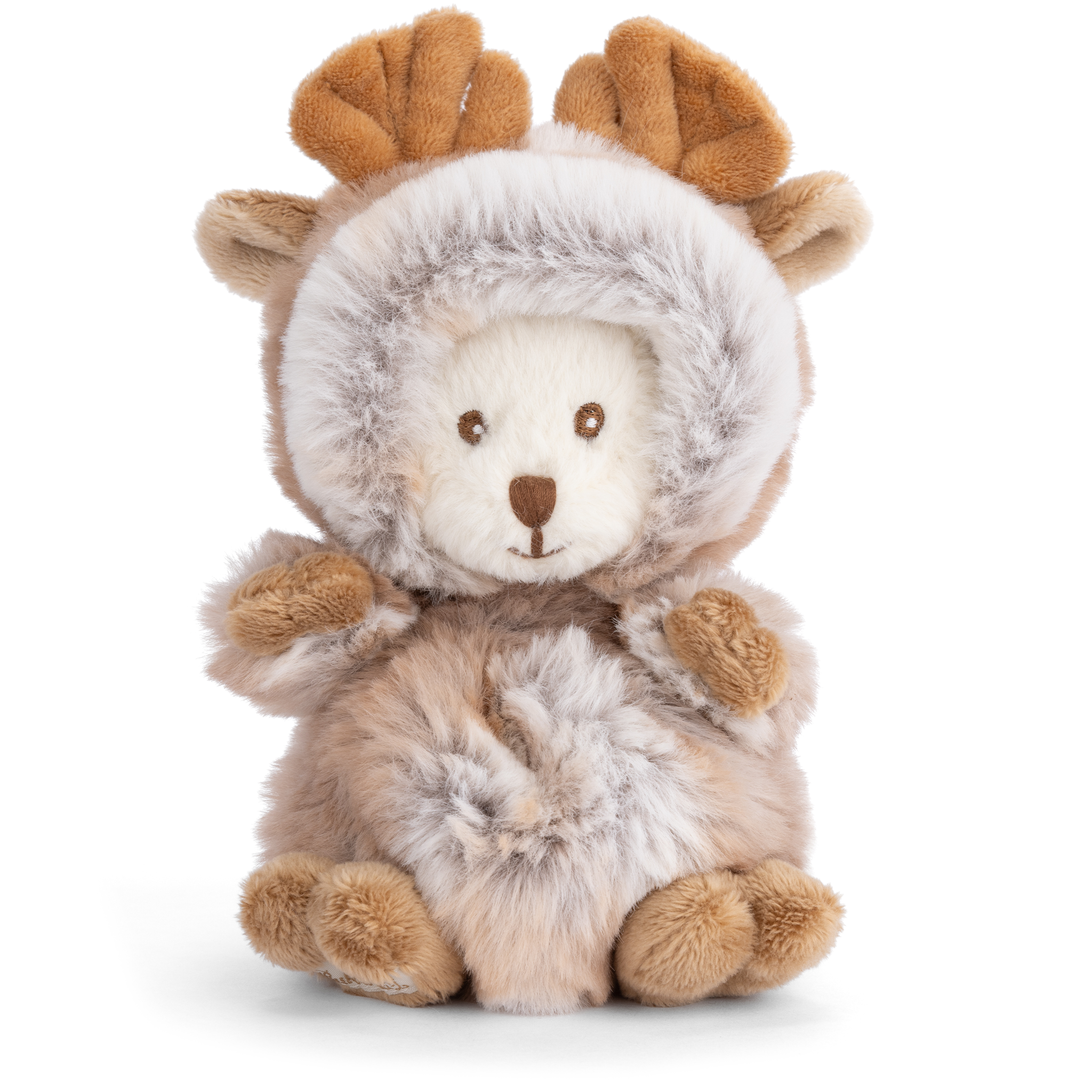 Adorable Soft Huggable Light Brown Ziggy Moose Plush Stuffed Animal Toy