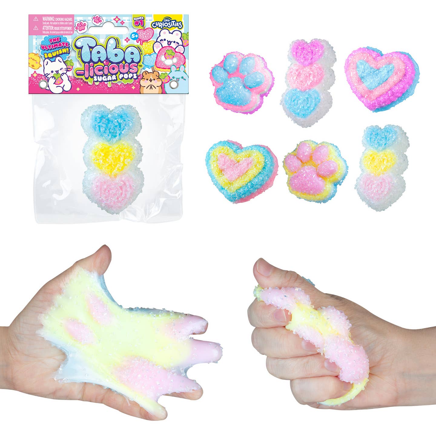 Taba-licious Sugar Pops Sparkling Squishy Sensory Toy