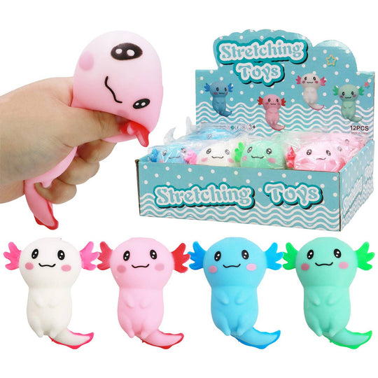 Cute Axolotl Fluffy Slime Filled Squishy