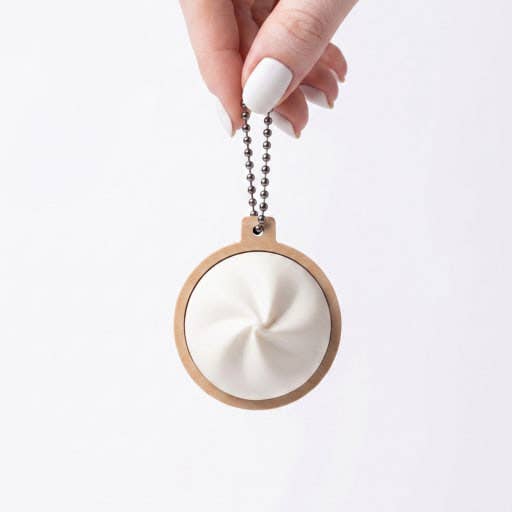 Original Dumpling Clicker Keyring – Mini Stress Relief Figet