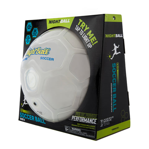 White LED Soccer Ball Inflated