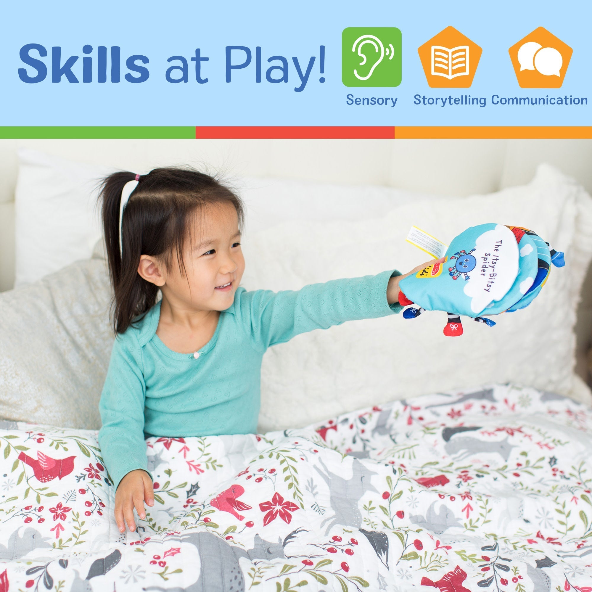 Melissa & Doug K's Kids Itsy-Bitsy Spider Soft Activity Book