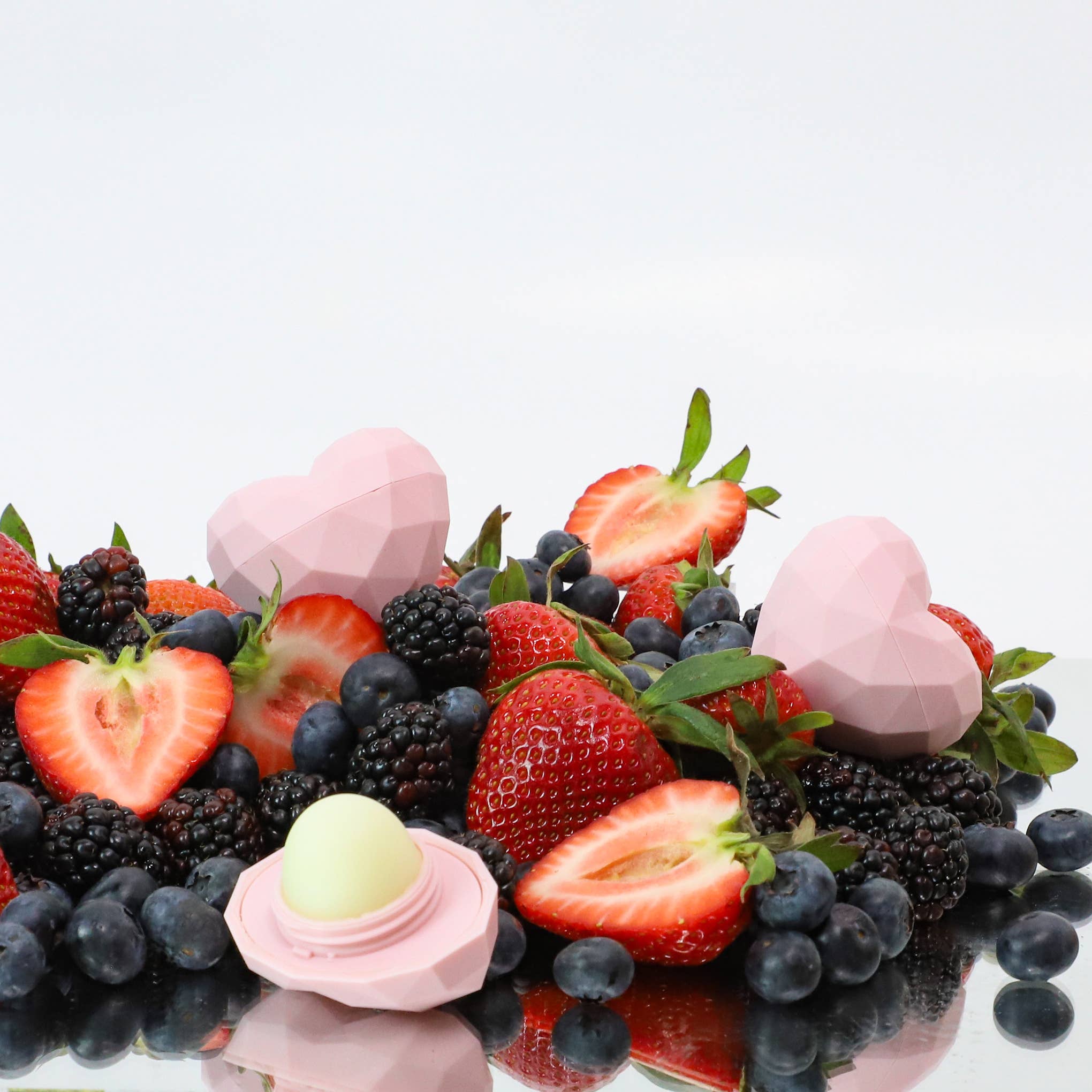 REBELS Pink Heart Lip Balm 100% Natural