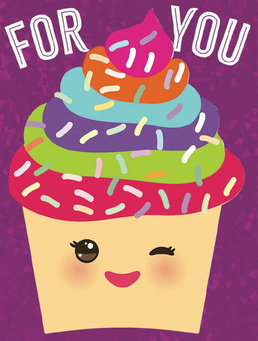 Kawaii Cupcake - Foil Gift Enclosure