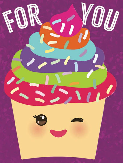 Kawaii Cupcake - Foil Gift Enclosure