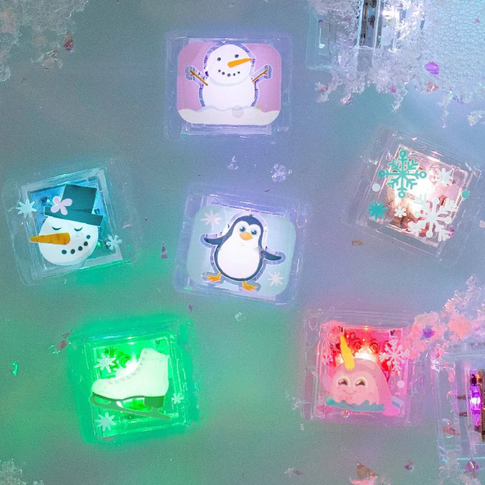 Glo Pals Winter Gift Set 6 Pack Light-Up Bath Cubes