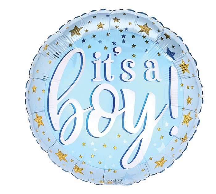 17" It's A Boy Mylar Balloon