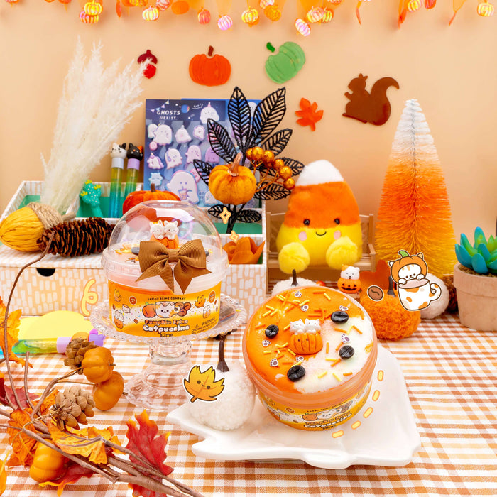 Pumpkin Spice Catpuccino Butter Signature Dome™ Kawaii Slime