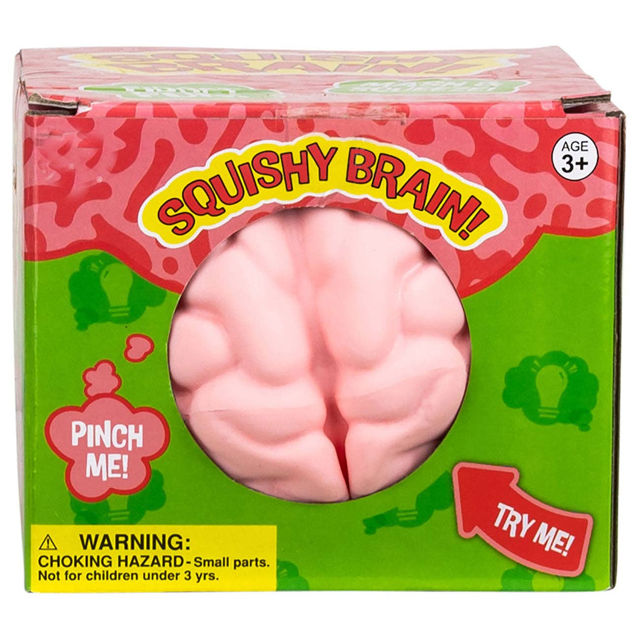 Jumbo Doh Filled Brain - Soft Stress Squishy Ball Funny
