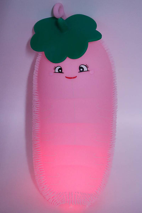 Jumbo Caterpillar Pea Beans Spiky Puffer LED Light-Up Squishy