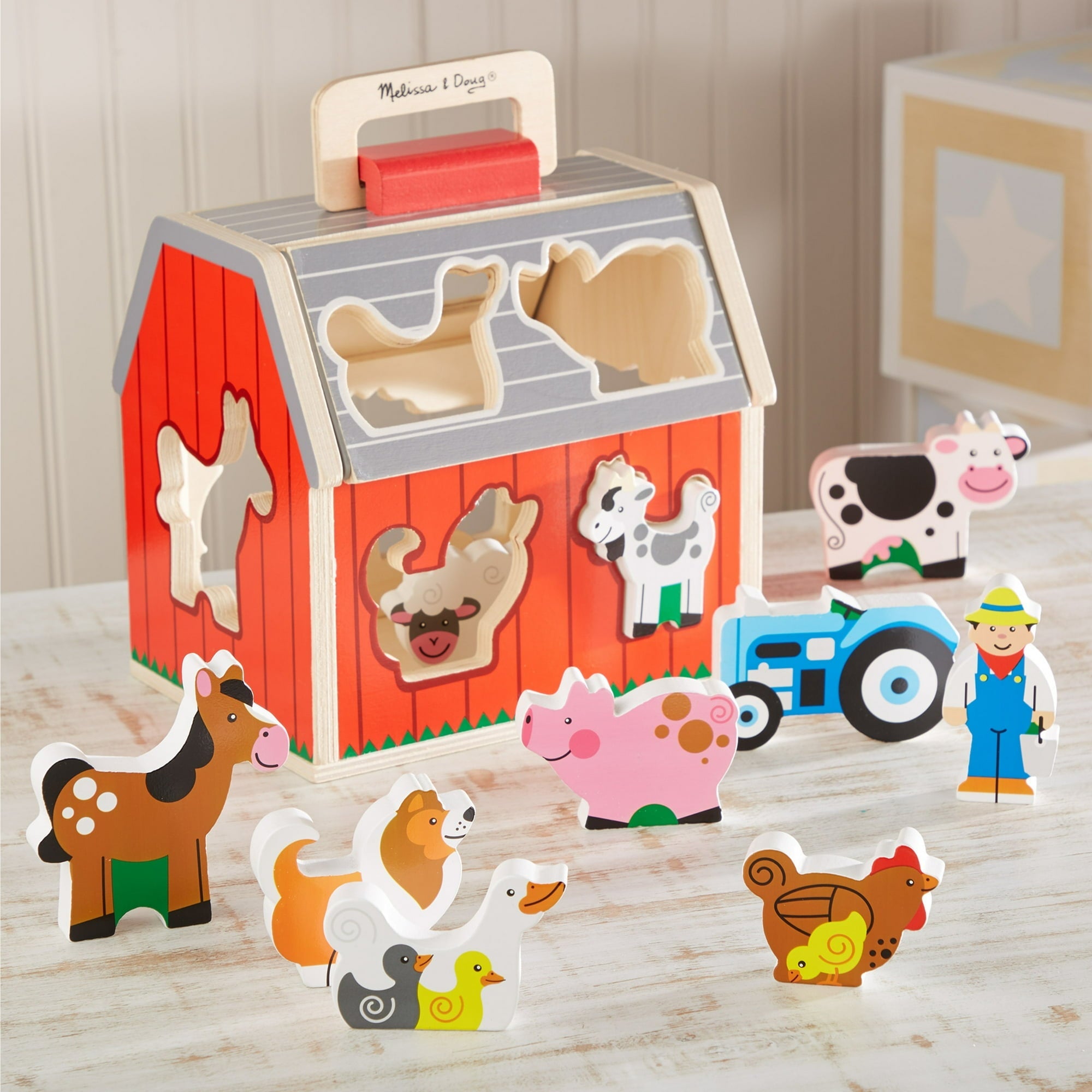 Melissa & Doug Take Along Sorting Barn Farm