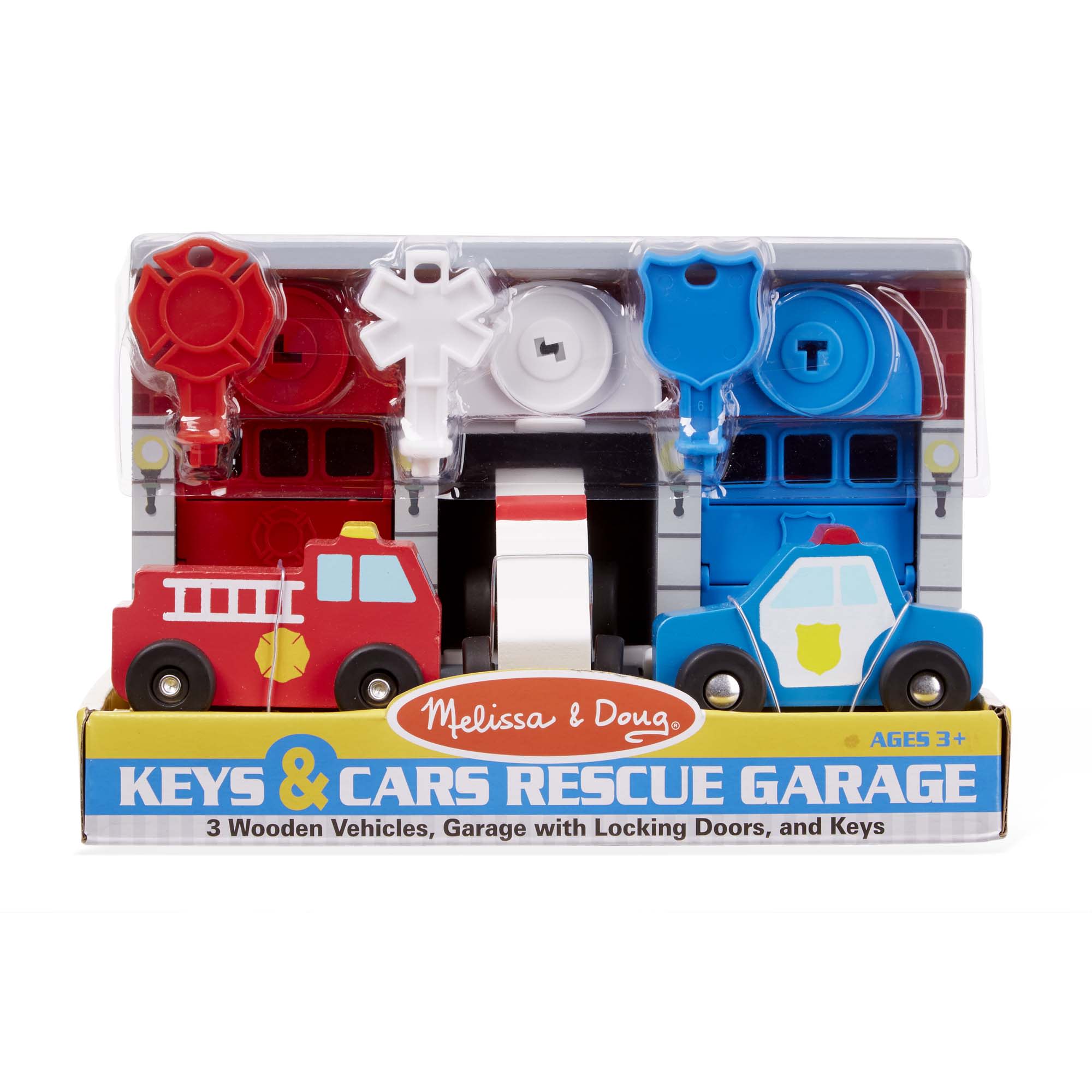 Melissa & Doug Keys & Cars Rescue Garage Playset