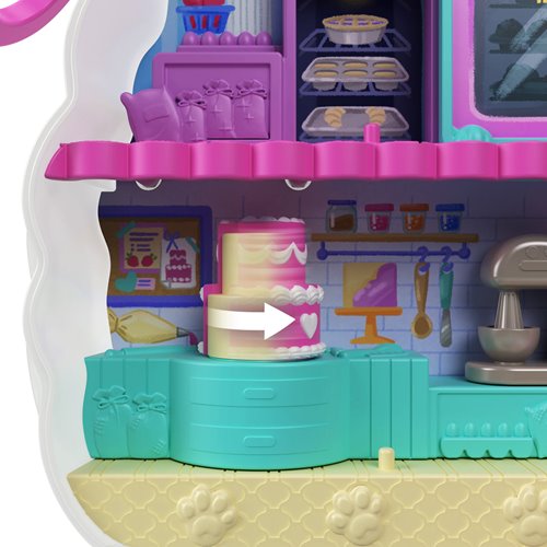 Mattel Polly Pocket Kitty Cake Compact Playset