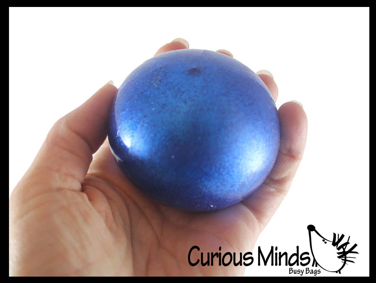 Single Metallic Glitter Thick Gel-Filled Squeeze Stress Balls  -