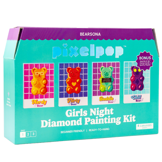 PixelPop™ Diamond Art — Girls’ Night Edition — Bearsona