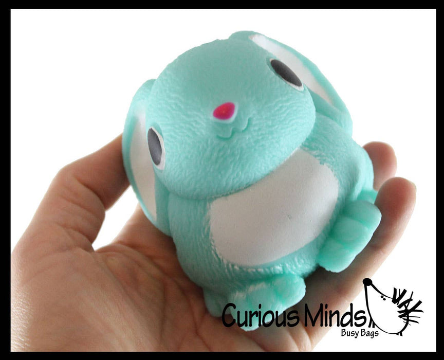 Large Bunny Rabbit Soft Fluff Doh - Filled Squeeze Stress