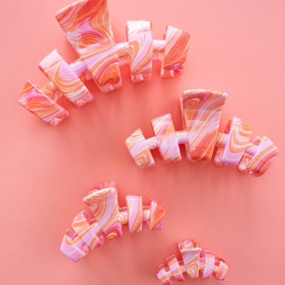 Teleties Classic Just Keep Swimming Large Hair Clip