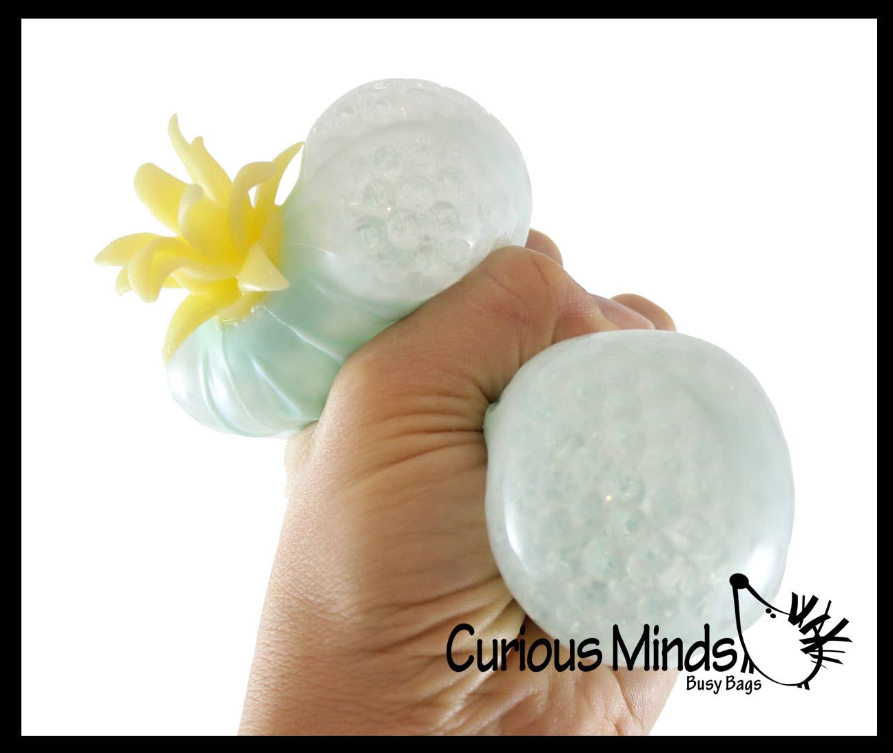 Single Colored Pineapple Fruit Water Bead Filled Squeeze Stress