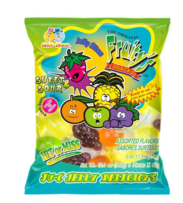 Fruity's Ju-C Jellies Sweet & Sour Jelly Candy 12.6oz 30ct