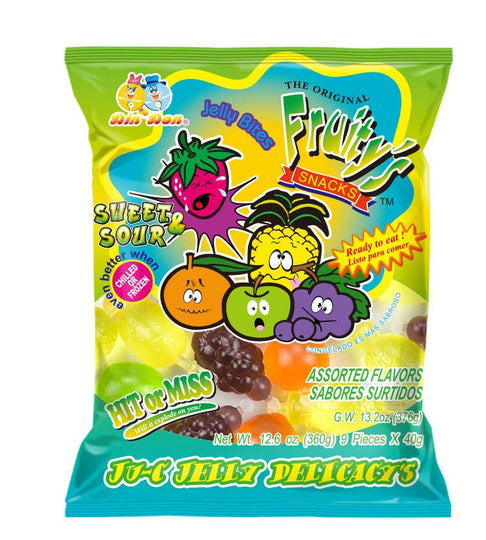Fruity's Ju-C Jellies Sweet & Sour Jelly Candy 12.6oz 30ct