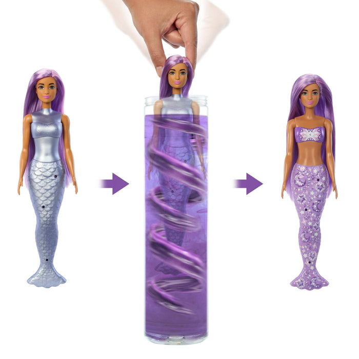 Barbie Color Reveal Mermaid Series Doll & Accessories with 6 Surprises (Styles May Vary)