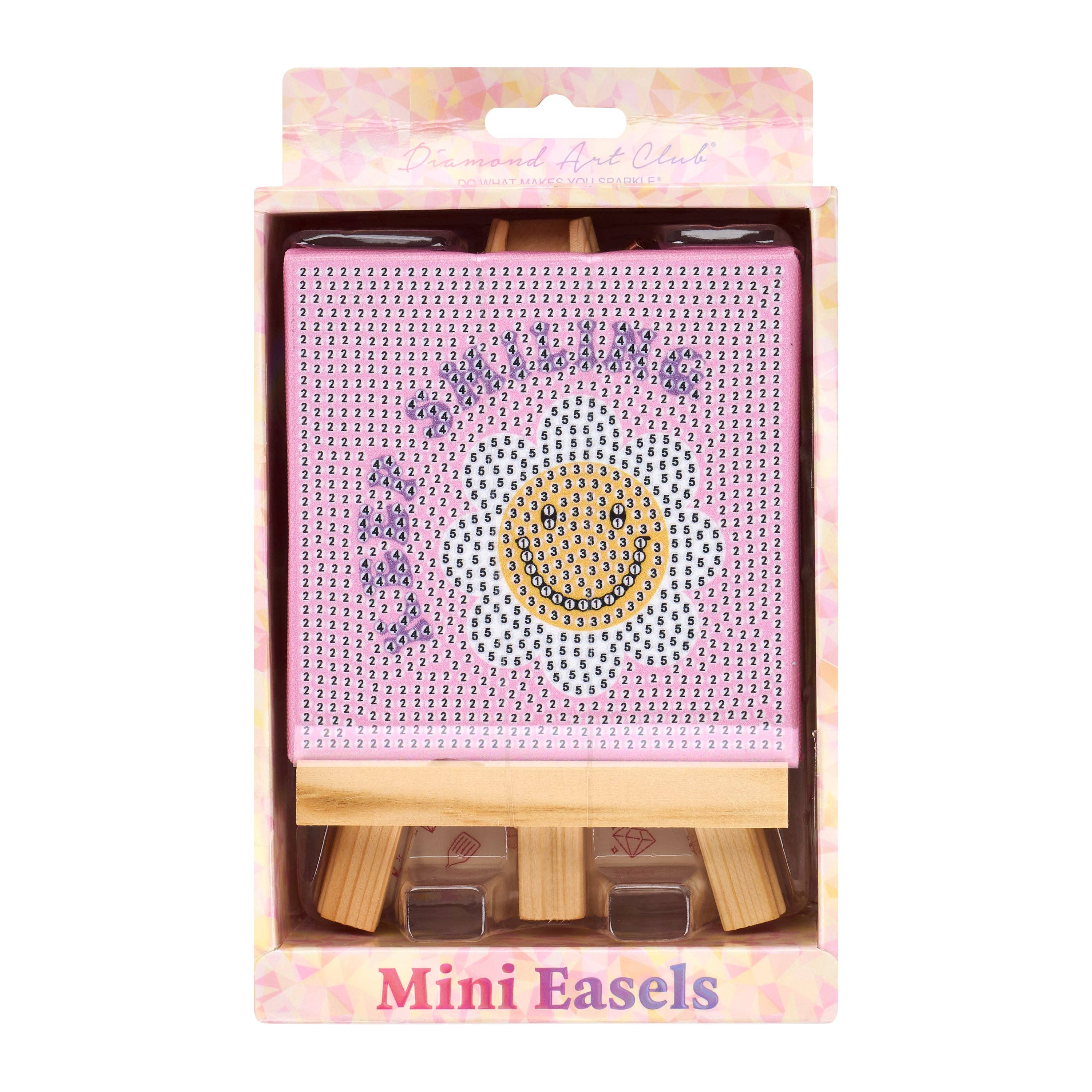 Mini Easels - Keep Smiling Diamond Art