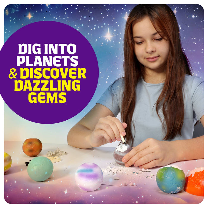Galaxy Gem Dig Kit for Kids - Gemstones Digging Science Kit