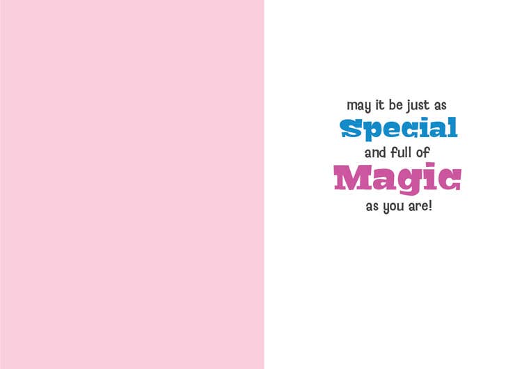 Birthday Unicorn Foil Card