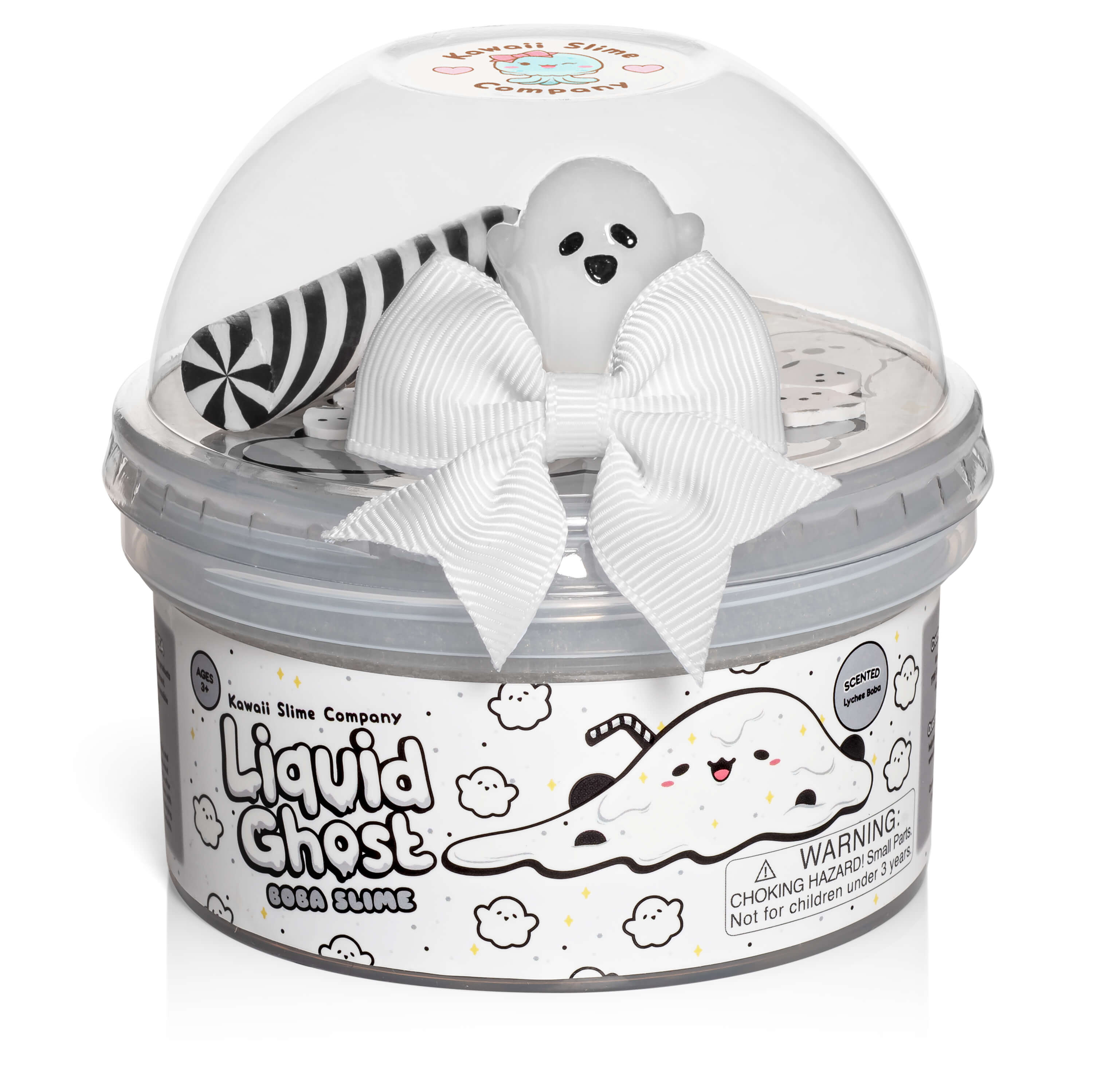 Liquid Ghost Boba Clear Signature Dome™ Slime (4pcs/case)