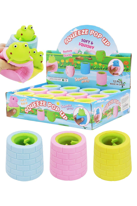 Frog Pop-up Squeeze Stretch Pull Squishy