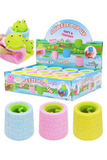 Frog Pop-up Squeeze Stretch Pull Squishy
