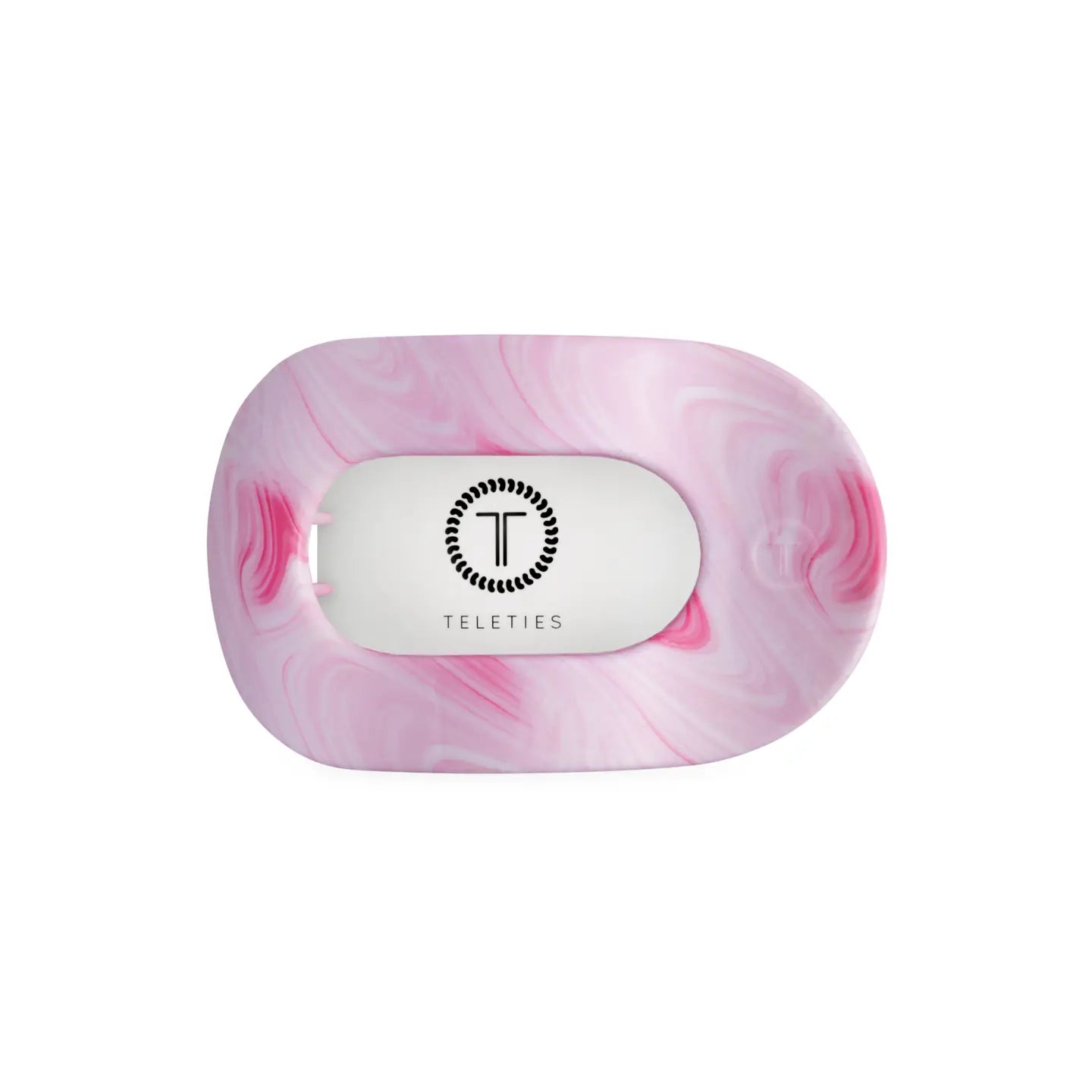 Teleties Pinch Me! Medium Flat Round Hair Clip Pink