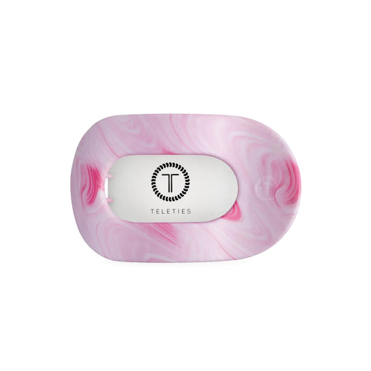 Teleties Pinch Me! Medium Flat Round Hair Clip Pink