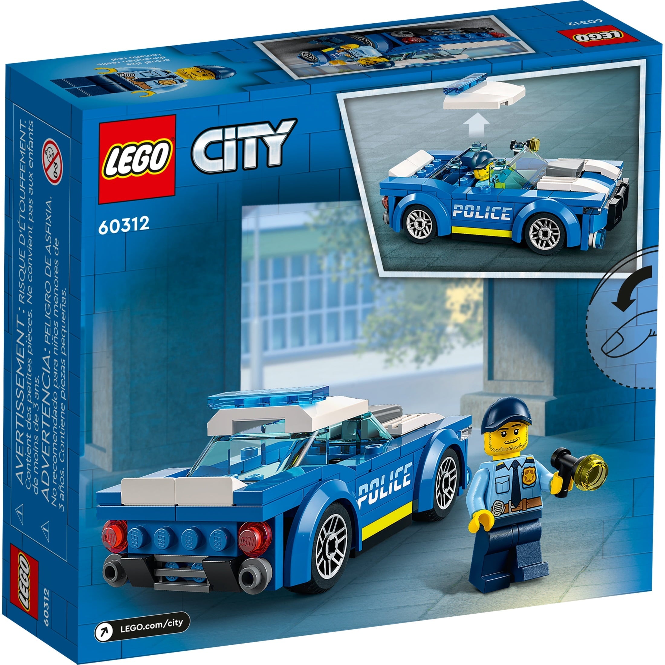 LEGO City Police Car 60312 Building Set 94 Pieces