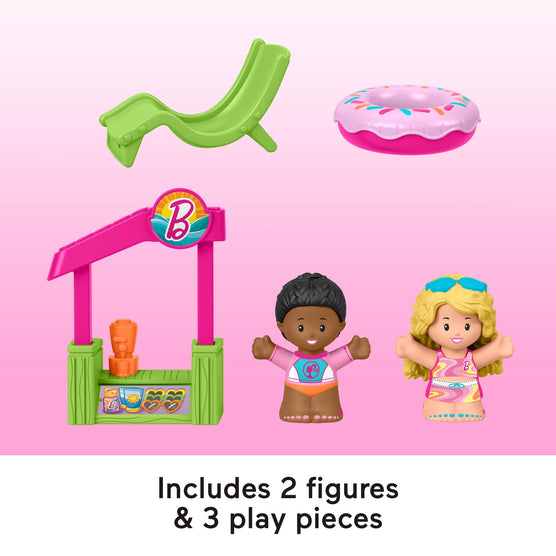 Fisher-Price Little People Barbie Beach House Playset with Figures